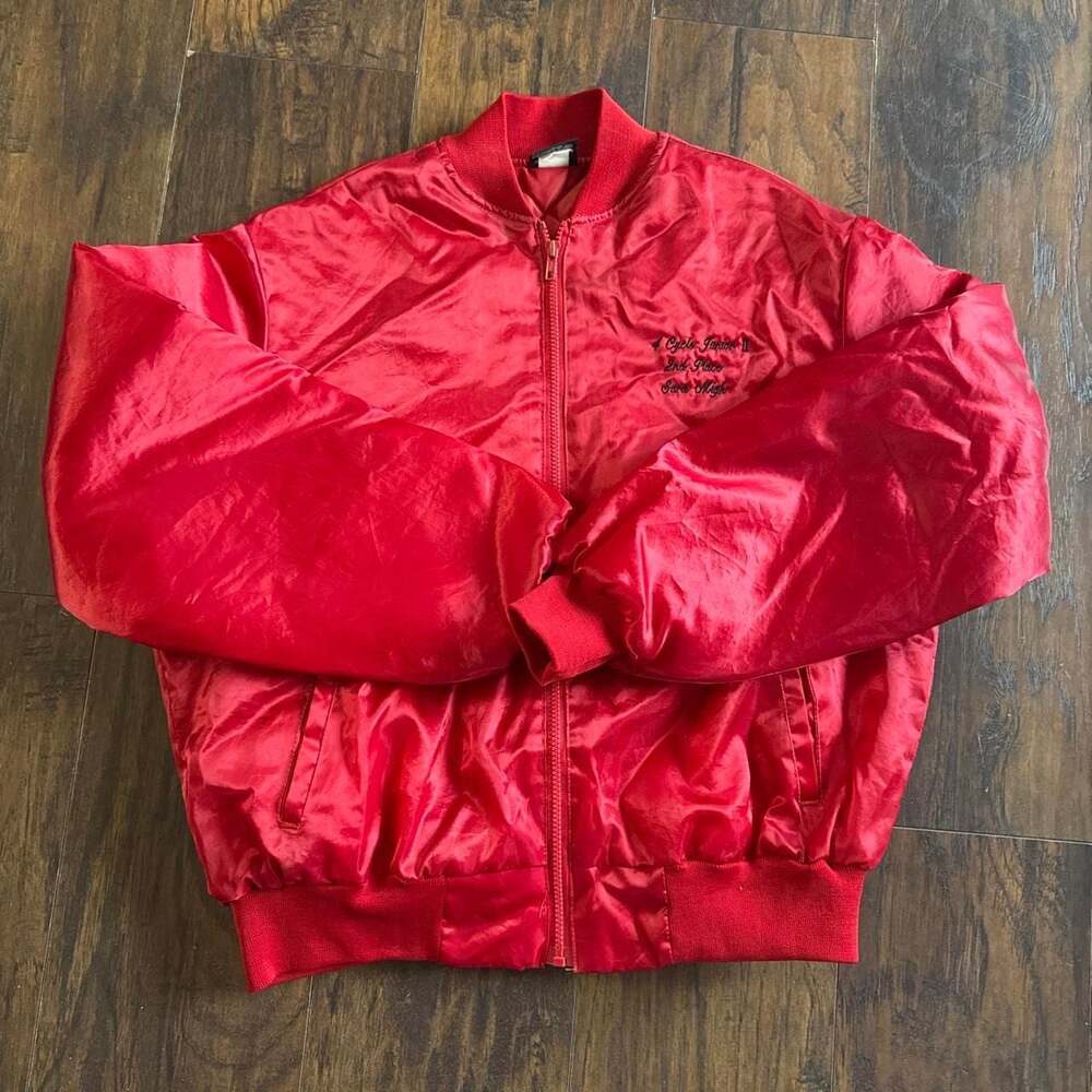 Vintage America's Finest Jackets Arizona Karting Assoc Bomber Jacket Large